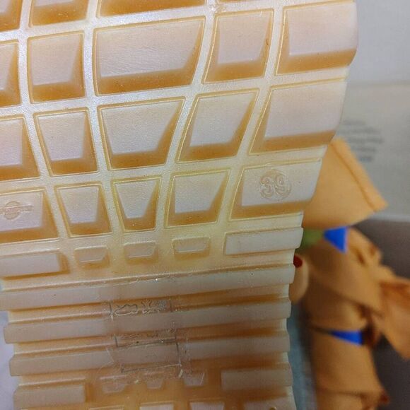 New Free People Chapmin Espadrille Ribbon Bow Sneakers 39 Blue Combo - Picture 6 of 7